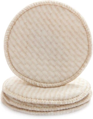 Almohadillas de lactancia orgánicas 16 almohadillas lavables antidesbordamiento para sujetador de lactancia almohadillas para pezones Foto 1 de 4
