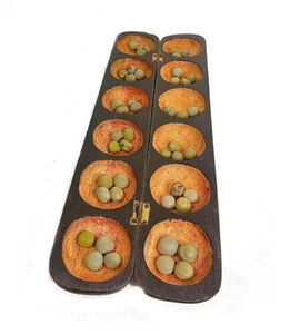 Real African Hand-Carved Board Games/hand-carved from solid local hardwood -102 - Imagen 1 de 12