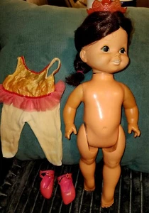 VINTAGE MATTEL DANCERINA/ DANCERELLA BALLERINA DOLL RARE DARK HAIR WORKS Well - Picture 1 of 12