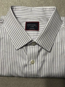 UNTUCKit Shirt Large Striped Long Sleeve - Picture 1 of 13