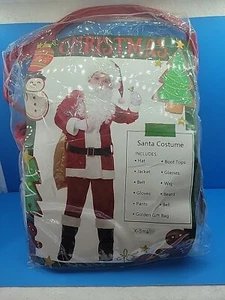 Children's Santa Suit Kids Christmas Halloween Costume Cosplay Set X-Small Red - Picture 1 of 2