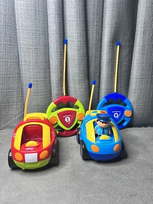 Remote Control Cartoon Police Racing Car RC Toys Toddlers Kids Lights Sounds - Image 1 of 4