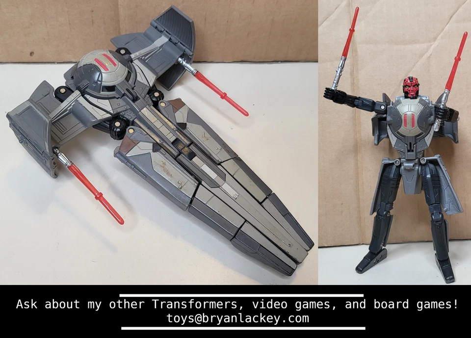 Hasbro Star Wars Transformers Darth Maul Sith Infiltrator Action Figure 2006 - Image 1 of 1