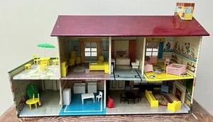 Maison de poupée tôle lithographiée meublée - Marx Toys Licence Disney 1950’s - Bild 1 von 12