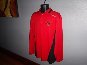 Mens NFL BUCCANEERS polo Shirt Large TAMPA BAY On Field COACH DAN SHAMASH long - Picture 1 of 6