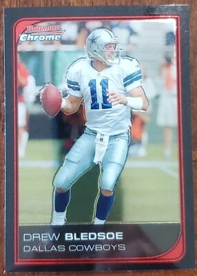 2006 BOWMAN CHROME DREW BLEDSOE DALLAS COWBOYS CARD #188 NM/MT - Image 1 of 2