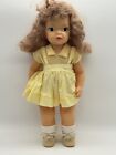 Vintage Terri Lee Doll 16" Hard Vinyl Plastic Blonde Hair Jointed Yellow Dress