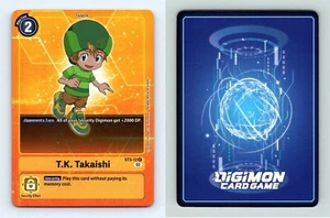 T.K. Takaishi #ST3-12 Rare Foil Digimon TCG - Picture 1 of 1