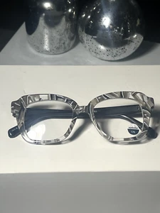 Eyebobs Readers "Dichotomy" 1.75 - Black & White Chop Front Glasses - Picture 1 of 6