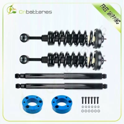 Fits Lincoln Mark LT Ford F-150 4X Struts Shocks & 2.5" Front Blue Leveling Kit Foto 1 de 4
