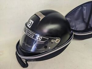 HJC Black Full Face Helmet Size 12 W/ Case (ZE)