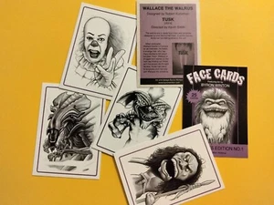 CREATURES ed. #1 horror "Face Card" art card B. Winton pack fresh Free Shipping - Picture 1 of 52