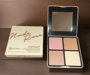 BH Cosmetics 4-Color Shimmering Nude Rose Highlighter Palette-.75 Oz-New/DC - Picture 1 of 3