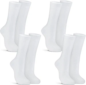 4 Paar Seideneinlagen Socken ultraleichte Wandereinlagen Wade Medium, weiß  - Bild 1 von 6