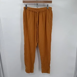 Xirena Pants Womens XS Gauzy Orange Cotton Elastic Waist Lightweight Pockets - Picture 1 of 9
