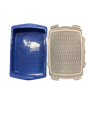 Room Essentials Marinade Tray Container 17x11” With Locking Lid - Image 1 of 4