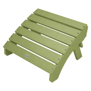 Bahia Verde Palm Green Recycled Plastic Folding Adirondack Outdoor Ottoman - Picture 1 of 4