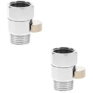 Paquete de 2 válvulas desviadoras de válvula de parada de agua para cabezal de ducha salida de control - Imagen 1 de 12
