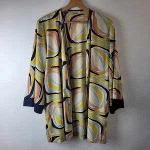 Verry Kerry Women Size M/L Colourful Print Kimono Casual Smart Artist Summer - Picture 1 of 12