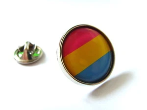 PANSEXUAL PRIDE FLAG GAY RAINBOW LAPEL PIN BADGE GIFT - Picture 1 of 1