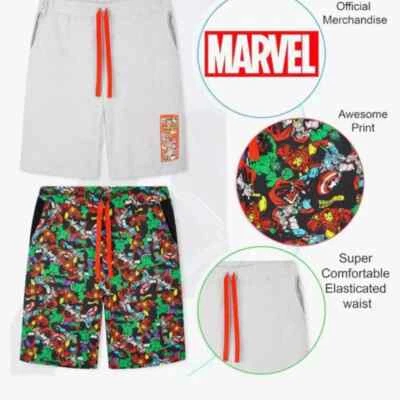 Marvel Boys Loungewear Sleep PJ Shorts - 2 Pack — 第 1/4 张图片