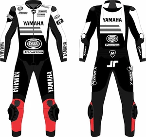 MotoGP 2024 Yamaha Leather Racing Suits Motorbike Sports CE Armor Protection - Picture 1 of 3