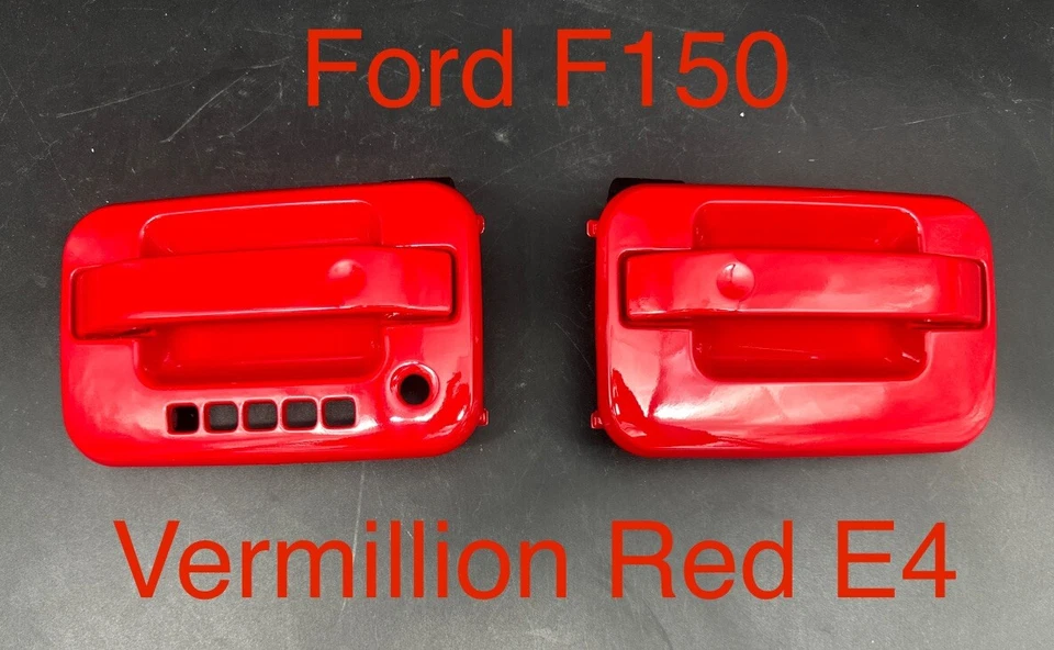 Juego de manijas de puerta delantera Ford F150 2009-2014 rojo vermillion (E4) Foto 1 de 4