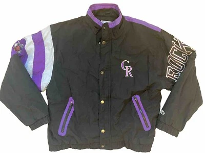 Vintage 1990s Colorado Rockies Starter Jacket XL Ultra Rare MLB - Imagem 1 de 4