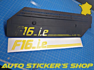 Stickers F16 i.e Clio Williams 16S R19 Mégane F7R F16ie cache Autocollant - Imagen 1 de 2