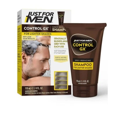 Just For Men Control GX Grey Reducing Shampoo, Gradually Colors Hair  4 Ounce - Image 1 of 4