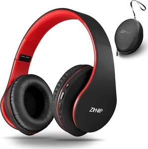 Bluetooth Headphones Over-Ear, Foldable Wireless and Wired Stereo Headset Mic... - Picture 1 of 6