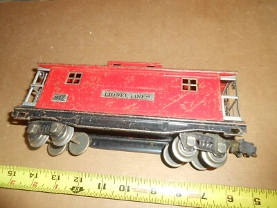 O Gauge Lionel Prewar 817 Red Caboose. as is. - Image 1 of 4