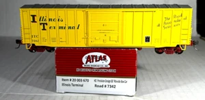 ATLAS SCALA HO 50' SCATOLA LATO COSTOLA AUTO TERMINALE ILLINOIS 20003670 - Foto 1 di 3