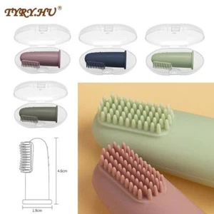 Baby Soft Finger Toothbrush Bpa Free Silicone Infant Tooth Teeth Clean Brush Foo - Picture 1 of 36