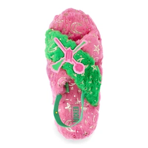 Wicked Slippers Womens Pink Green Glinda Elphaba 5 6 7 8 9 10 11 12 Scuff Pajama - Picture 1 of 8