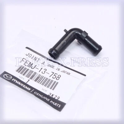 NUEVO GENUINO FABRICANTE DE EQUIPOS ORIGINALES MAZDA RX-8 2004-11 JUNTA DE MANGUERA DE ENTRADA DE AIRE DE PLÁSTICO NEGRO FEMJ13758 Foto 1 de 4