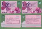 Cs1610 2016 China Starbucks Coffee Spring Flower Gift Cards 2Pcs
