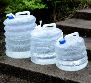 Collapsible Water Container Camping 5L/10L/15L Drinking Water Carrier Outdoor - Picture 1 of 9