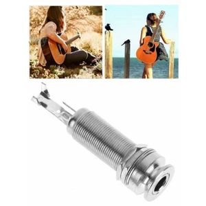 Pro Stereo/Mono Acoustic Electric Guitar Bass Output Strap Button Endpin Jack - Picture 1 of 7