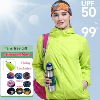 Chaqueta cortavientos para camping senderismo impermeable protección solar cortavientos secado rápido Foto 1 de 4