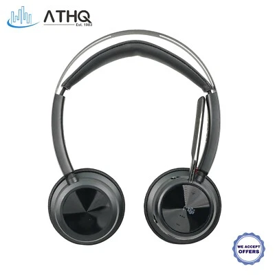Plantronics 213727 02 Poly Voyager Focus 2 UC USB A Headset Bluetooth Headphones - Image 1 of 4