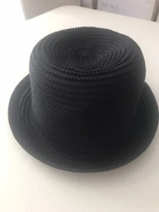 NUEVO CON ETIQUETAS SOMBRERO BOWLER CROFT & BARROW - MUJER - RET $32 - TALLA ÚNICA - NEGRO - (5BX28 04) - Imagen 1 de 5
