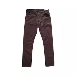Adriano Goldschmied The Everett Wildleder Stretch Satin Hose in Braun Herren 32X34 - Bild 1 von 7