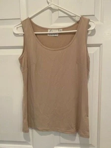 LINEA by LOUIS DELL'OLIO Knit Tank BEIGE size XS - Picture 1 of 1