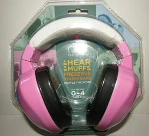 LUCID AUDIO BABY HEAR MUFFS 0-4 PINK AND WHITE NOISE MUFFLE EARMUFFS - Picture 1 of 2