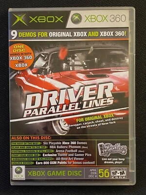 DRIVER PARALLEL LINES xbox 360 Official DEMO #56 CALL OF DUTY 2 NBA ballers KONG - Image 1 of 4