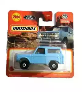 Matchbox 70'Ford Bronco Scala 1/64 HVN34 2024 Nuovo Modellino new 2024 blister - Foto 1 di 4