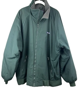 Land’s End Men’s Green Full Zip Jacket Coat Polartec Fleece Lining XL Tall - Picture 1 of 11