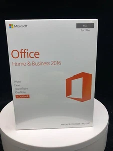 Brand New Microsoft Office Home & Business 2016 Mac Product Key Card (W6F-01022) - Picture 1 of 3