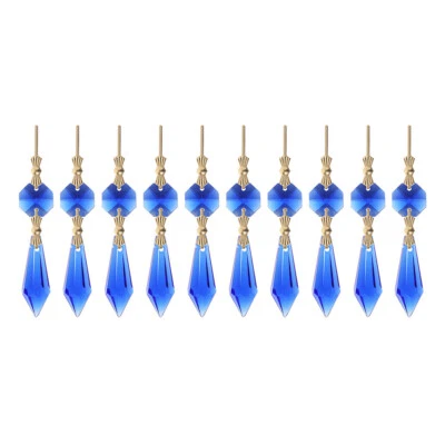 10x Araña Cristal Atrapasol Hoja Gotas Prismas Colgante Gota Luz Foto 1 de 4